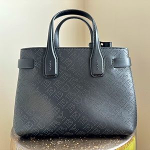 Burberry Small Banner Perforated Leather Tote